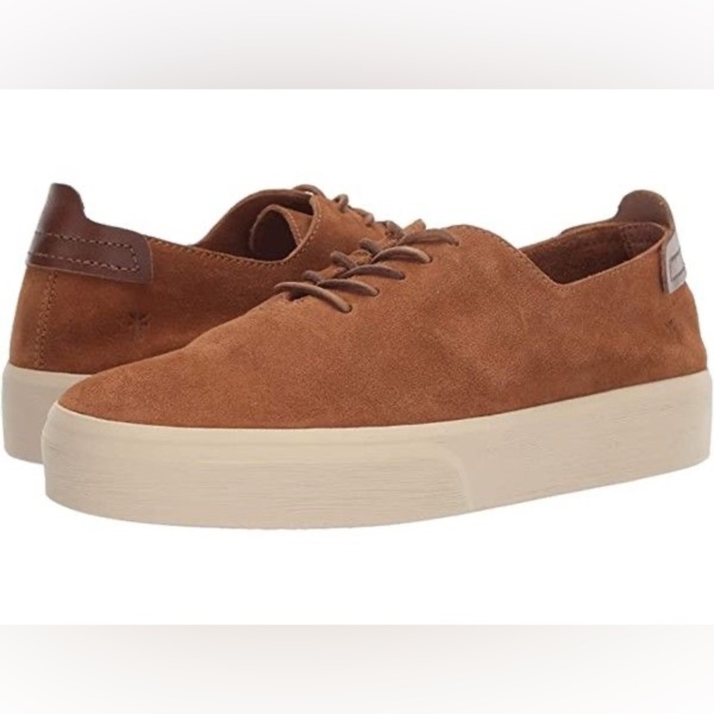 Men’s FRYE Beacon brown suede leather lace up sneakers- Size 9.5